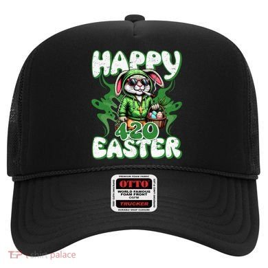 Happy 420 Easter Funny Smoking Easter Bunny Hat