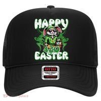 Happy 420 Easter Funny Smoking Easter Bunny Hat thumb 0