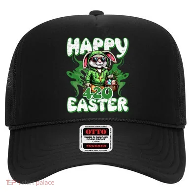 Happy 420 Easter Funny Smoking Easter Bunny Hat