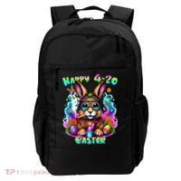 Happy 420 Easter Day Bunny Smoking Weed Marijuana Funny 420 Backpack thumb 0