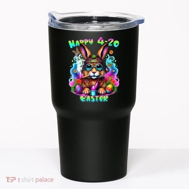Happy 420 Easter Day Bunny Smoking Weed Marijuana Funny 420 Tumbler