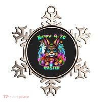 Happy 420 Easter Day Bunny Smoking Weed Marijuana Funny 420 Ornament thumb 0