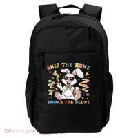 Happy 420 Easter Skip The Hunt Smoke The Blunt Bunny Smoking Backpack thumb 0