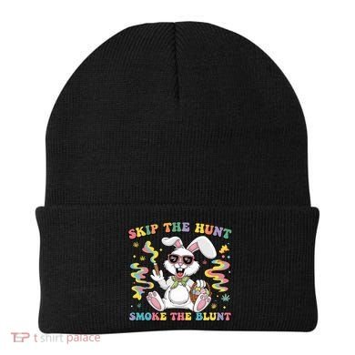 Happy 420 Easter Skip The Hunt Smoke The Blunt Bunny Smoking Beanie