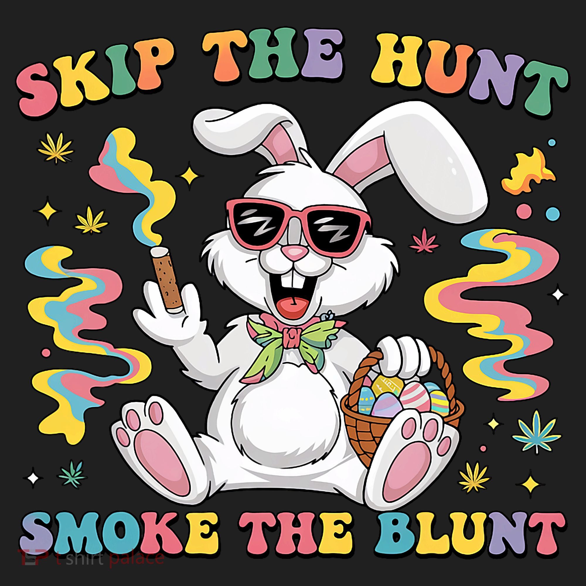 Happy 420 Easter Skip The Hunt Smoke The Blunt Bunny Smoking Hat