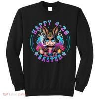 Happy 420 Easter Bunny Smoking Weed Funny  Sweatshirt thumb 0