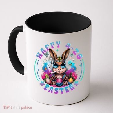 Happy 420 Easter Bunny Smoking Weed Funny  Coffee Mug