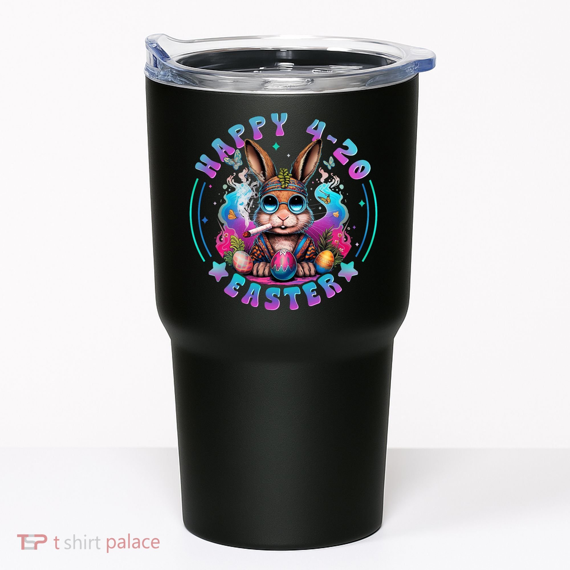 Happy 420 Easter Bunny Smoking Weed Funny  Tumbler