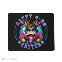 Happy 420 Easter Bunny Smoking Weed Funny  Mousepad thumb 0