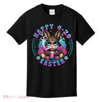 Happy 420 Easter Bunny Smoking Weed Funny  Kids T-Shirt thumb 0