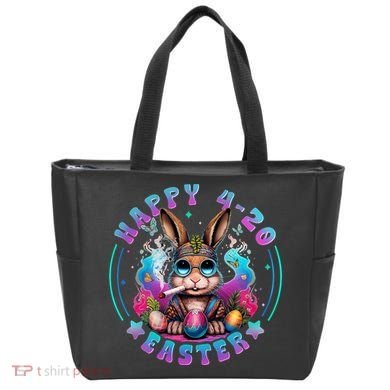 Happy 420 Easter Bunny Smoking Weed Funny  Tote Bag