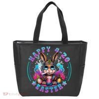 Happy 420 Easter Bunny Smoking Weed Funny  Tote Bag thumb 0