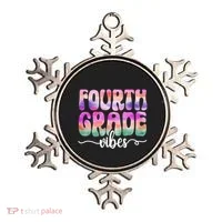 Hello 4Th Grade Vibes Teacher Back To School 4Th Grade Squad Gift Ornament thumb 0