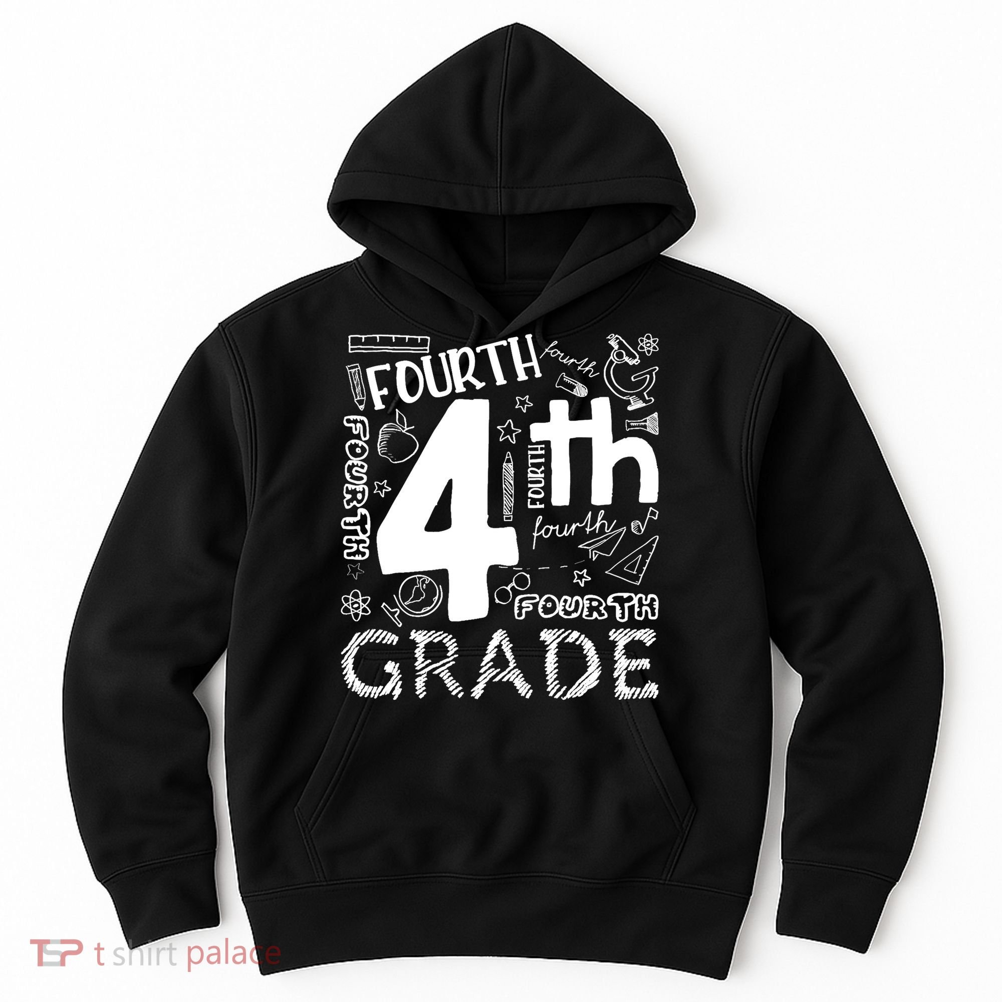 Hello 4th Grade Teacher Boy and Team Fourth Grade Girl Hoodie