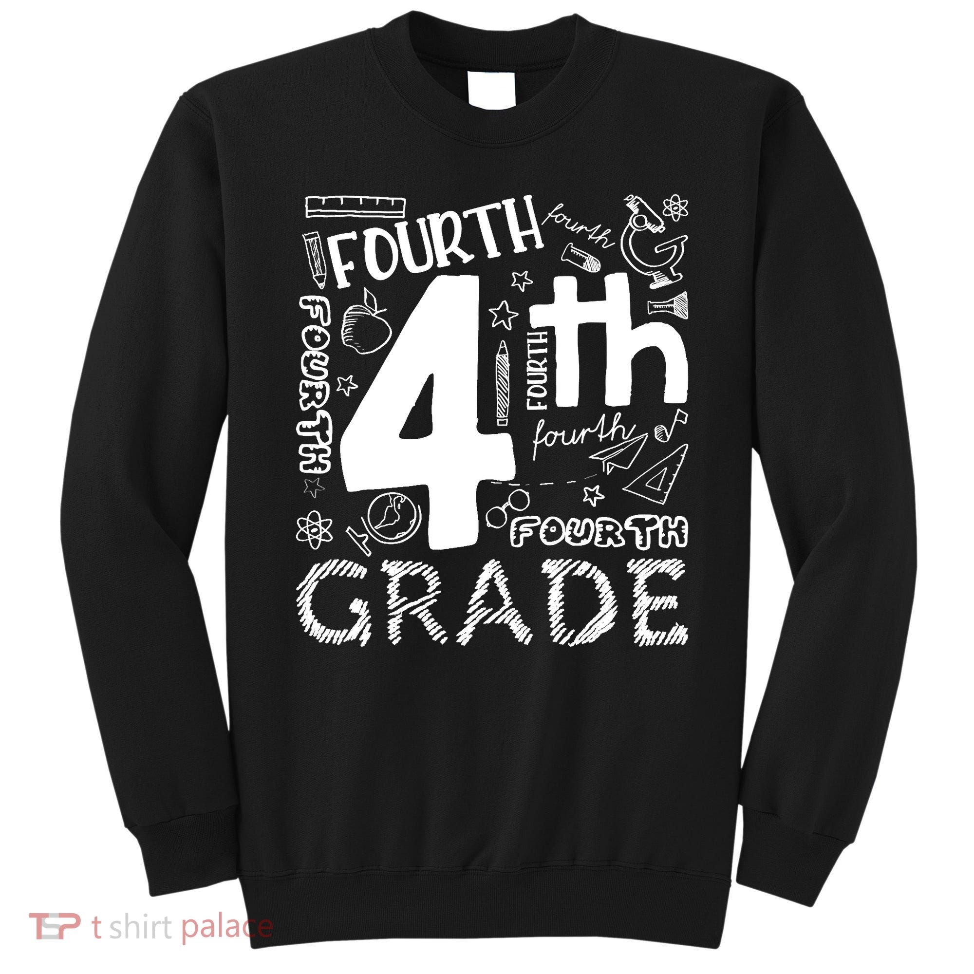 Hello 4th Grade Teacher Boy and Team Fourth Grade Girl Sweatshirt
