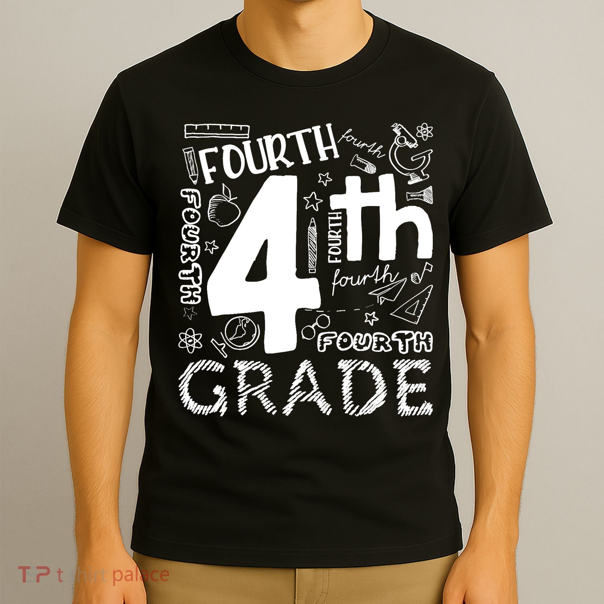 Hello 4th Grade Teacher Boy and Team Fourth Grade Girl T-Shirt