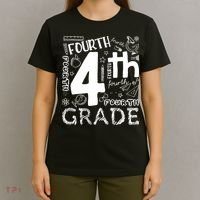 Hello 4th Grade Teacher Boy and Team Fourth Grade Girl T-Shirt thumb 4