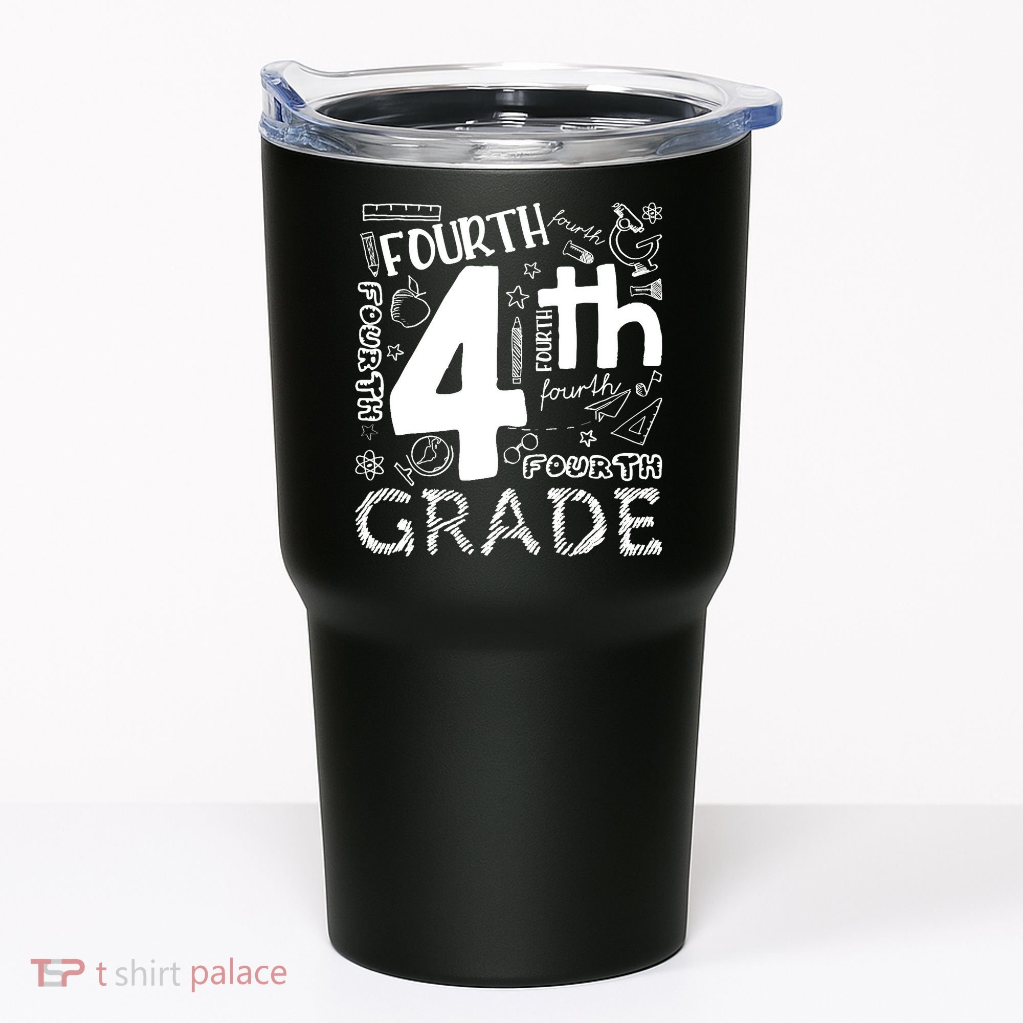 Hello 4th Grade Teacher Boy and Team Fourth Grade Girl Tumbler