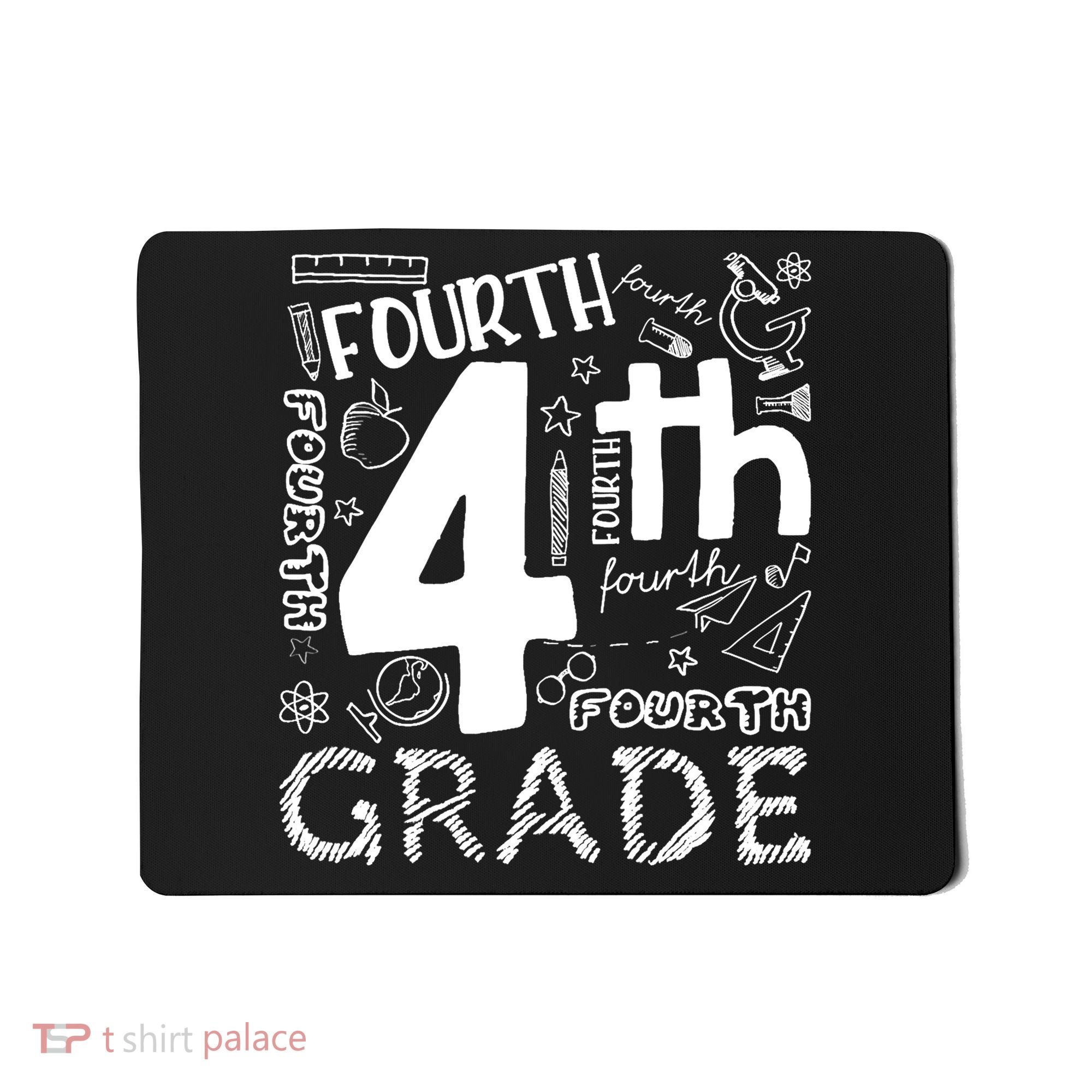 Hello 4th Grade Teacher Boy and Team Fourth Grade Girl Mousepad