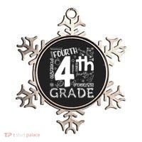 Hello 4th Grade Teacher Boy and Team Fourth Grade Girl Ornament thumb 0