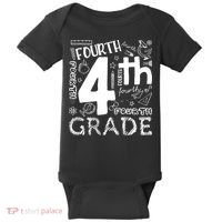 Hello 4th Grade Teacher Boy and Team Fourth Grade Girl Baby Bodysuit thumb 0