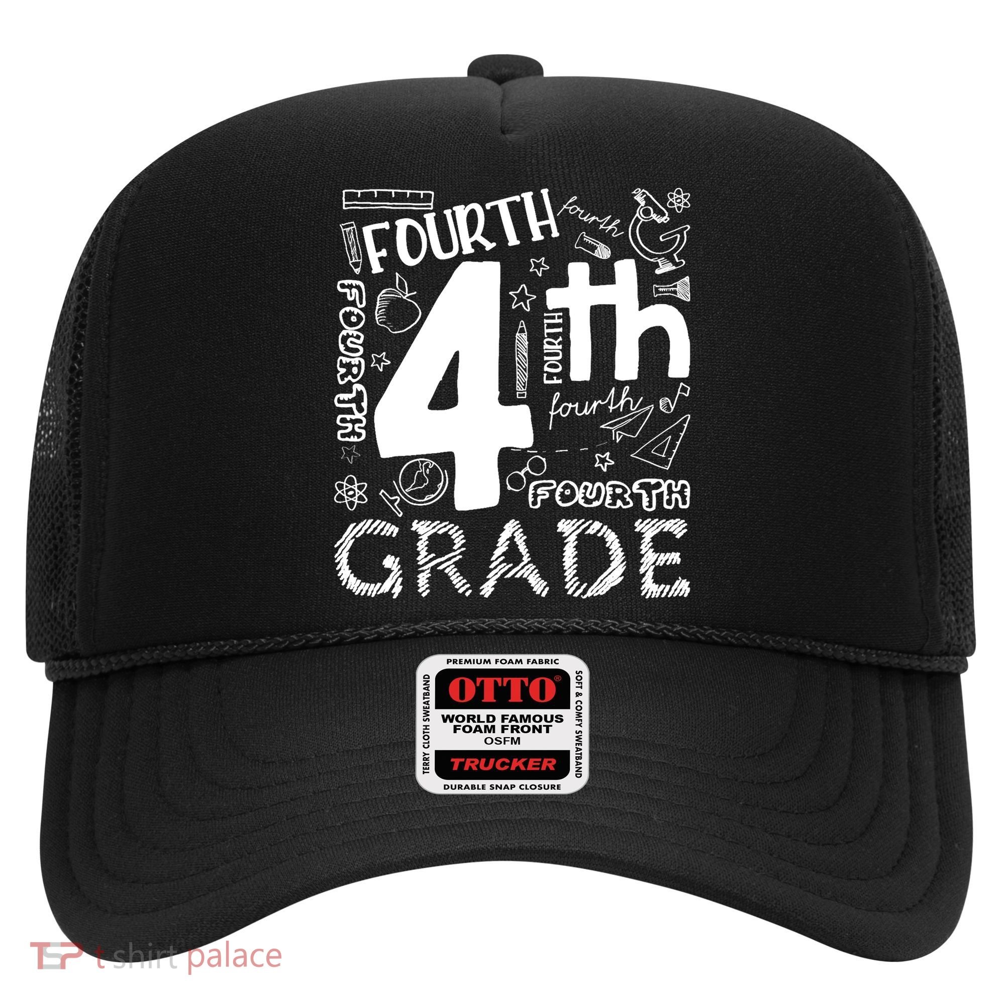 Hello 4th Grade Teacher Boy and Team Fourth Grade Girl Hat
