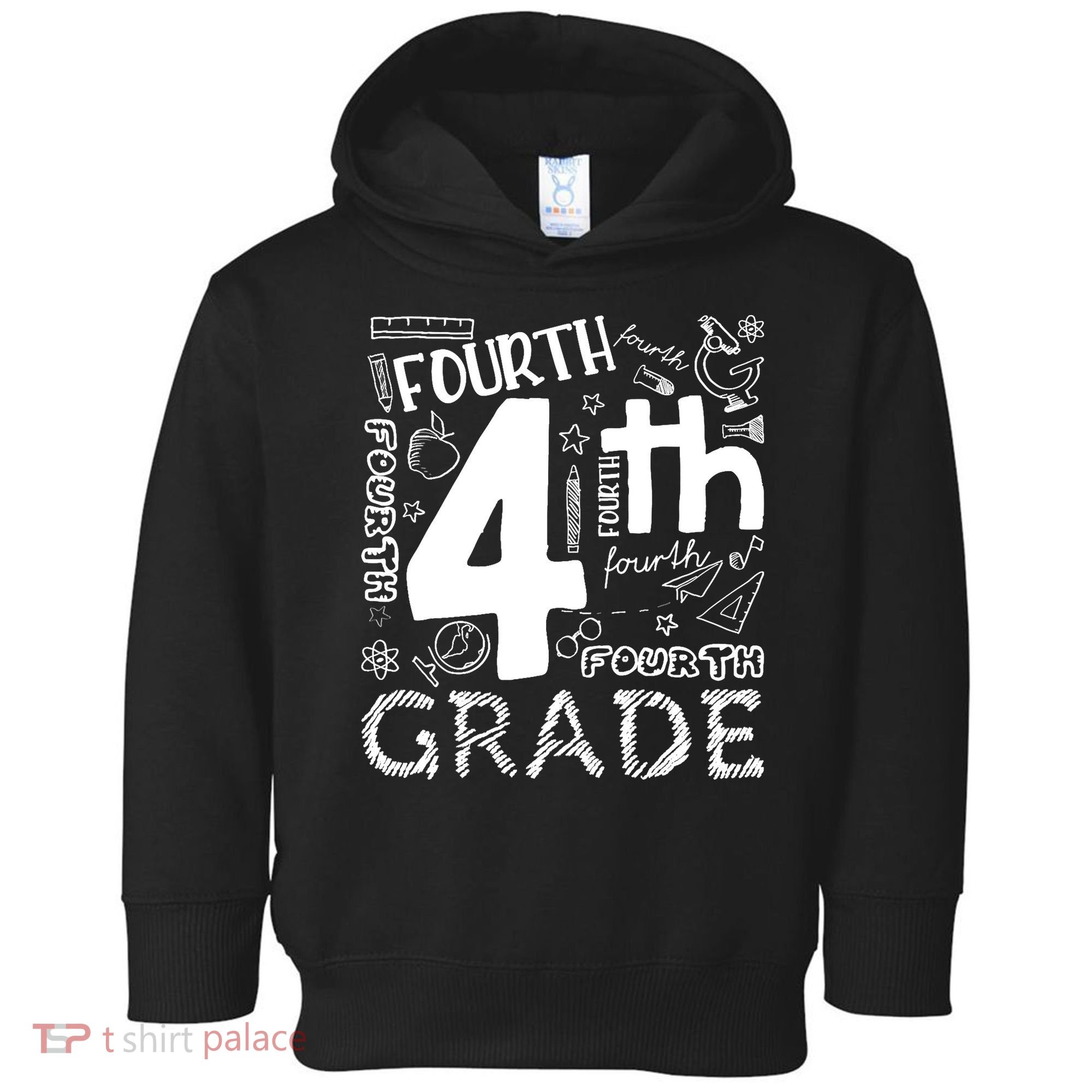 Hello 4th Grade Teacher Boy and Team Fourth Grade Girl Toddler Hoodie