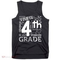 Hello 4th Grade Teacher Boy and Team Fourth Grade Girl Tank Top thumb 0
