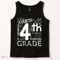 Hello 4th Grade Teacher Boy and Team Fourth Grade Girl Tank Top thumb 2