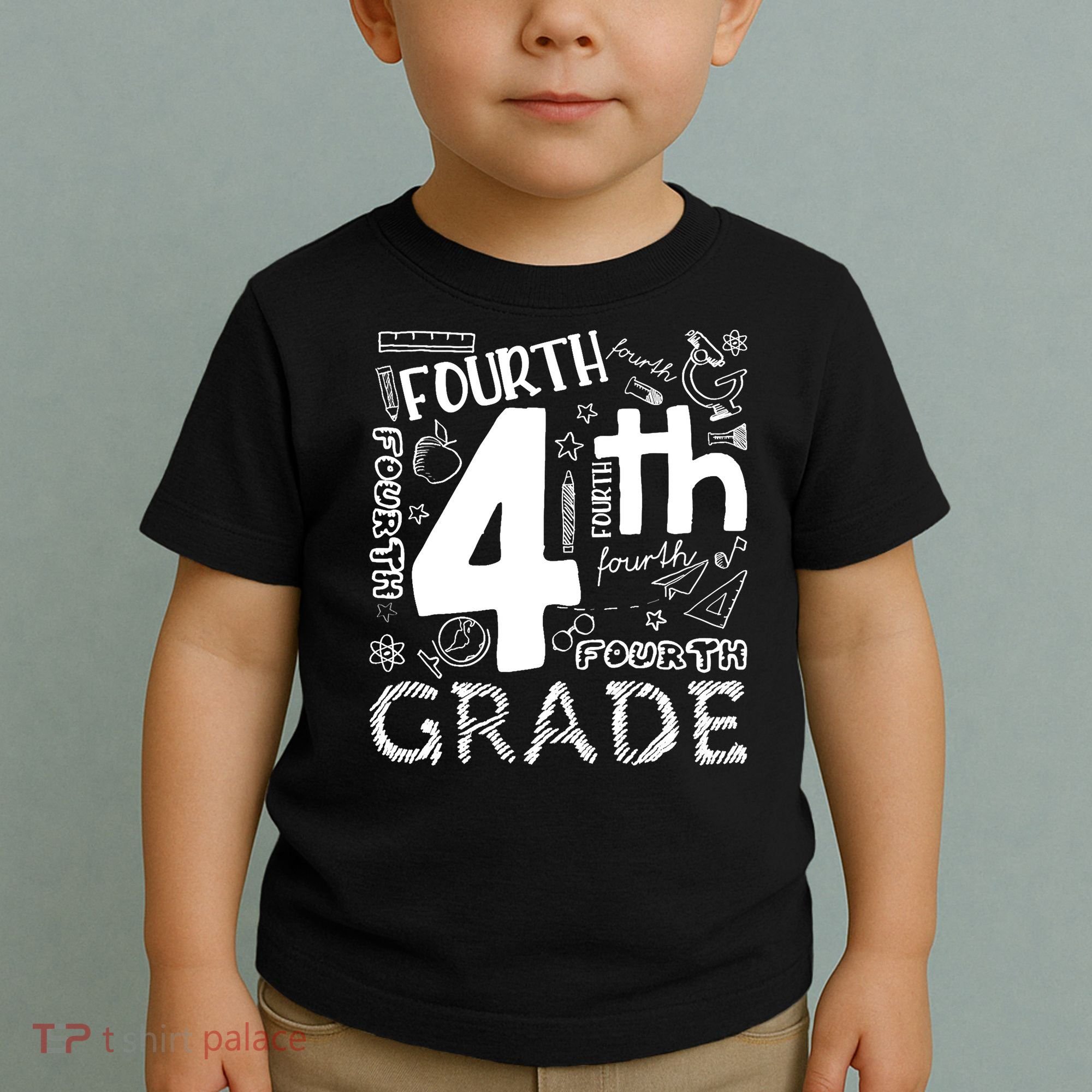 Hello 4th Grade Teacher Boy and Team Fourth Grade Girl Toddler T-Shirt