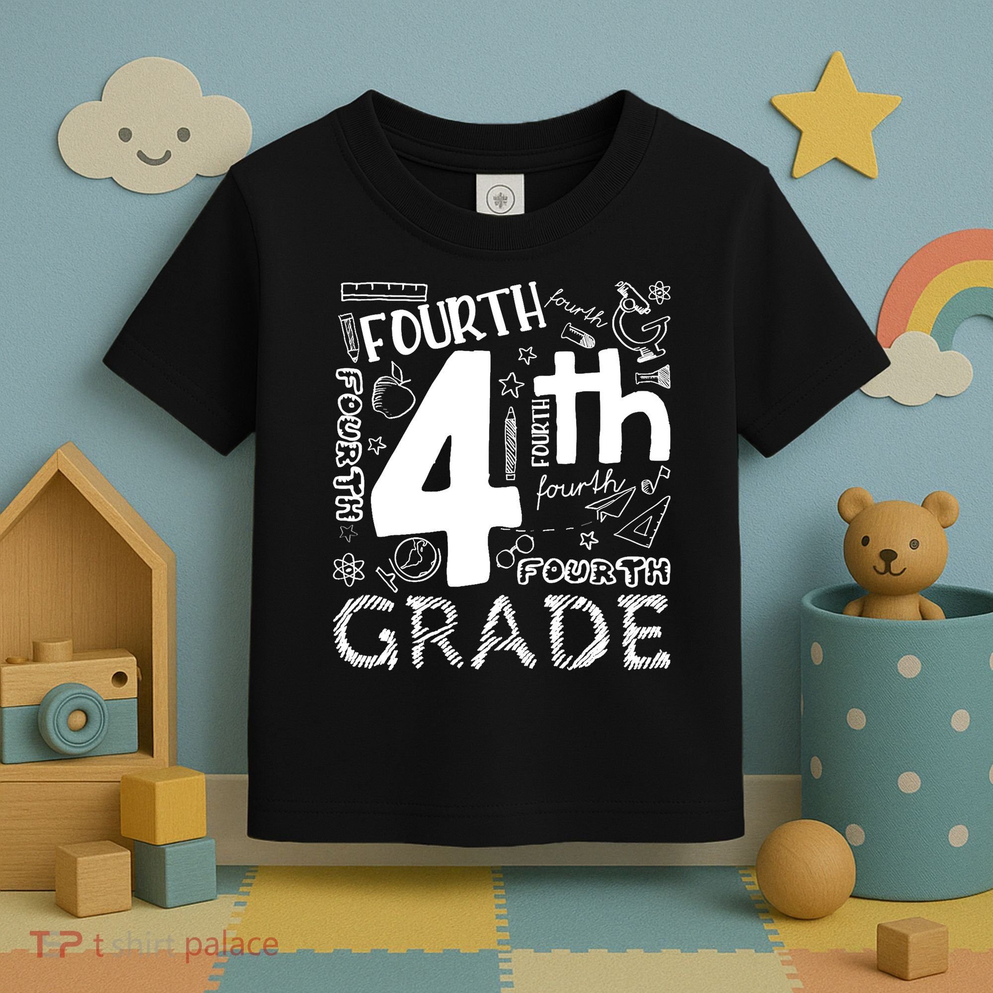 Hello 4th Grade Teacher Boy and Team Fourth Grade Girl Toddler T-Shirt