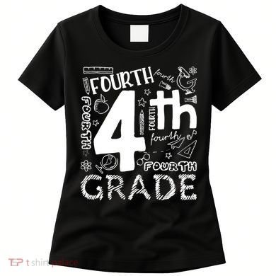 Hello 4th Grade Teacher Boy and Team Fourth Grade Girl Women's T-Shirt