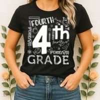 Hello 4th Grade Teacher Boy and Team Fourth Grade Girl Women's T-Shirt thumb 2