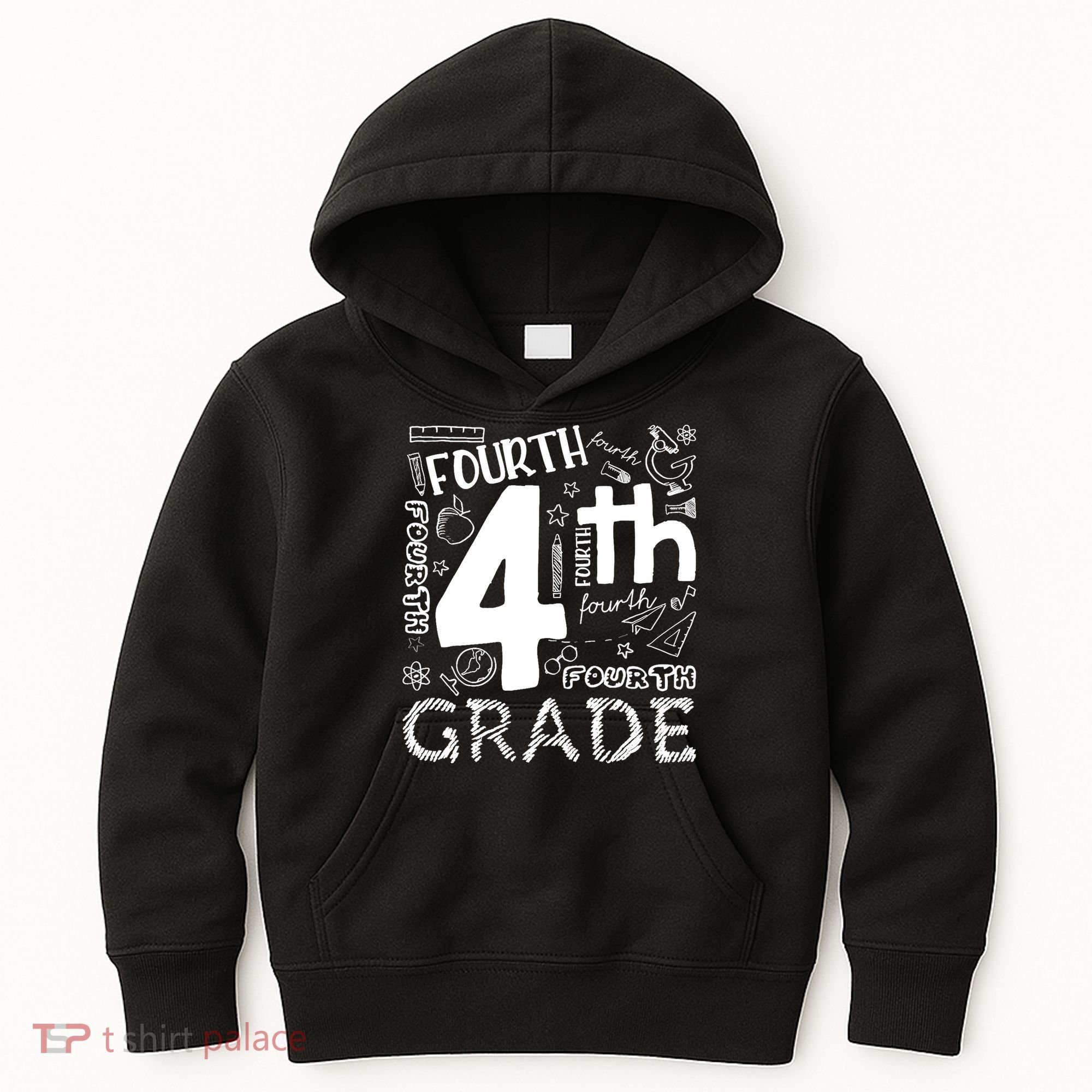 Hello 4th Grade Teacher Boy and Team Fourth Grade Girl Kids Hoodie