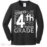 Hello 4th Grade Teacher Boy and Team Fourth Grade Girl Kids Long Sleeve Shirt thumb 0