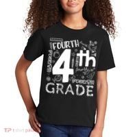 Hello 4th Grade Teacher Boy and Team Fourth Grade Girl Kids T-Shirt thumb 2