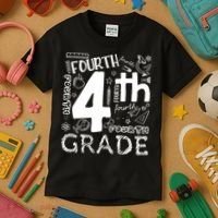 Hello 4th Grade Teacher Boy and Team Fourth Grade Girl Kids T-Shirt thumb 3