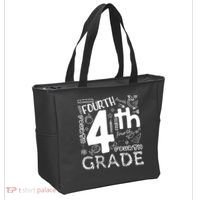 Hello 4th Grade Teacher Boy and Team Fourth Grade Girl Tote Bag thumb 2