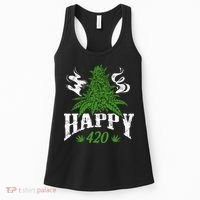Happy 420 Marijuana Merch To Celebrate Weed Day On 420 Women's Tank Top thumb 0