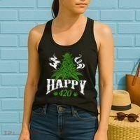 Happy 420 Marijuana Merch To Celebrate Weed Day On 420 Women's Tank Top thumb 2