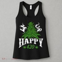 Happy 420 Marijuana Merch To Celebrate Weed Day On 420 Women's Tank Top thumb 3