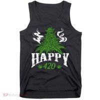 Happy 420 Marijuana Merch To Celebrate Weed Day On 420 Tank Top thumb 0