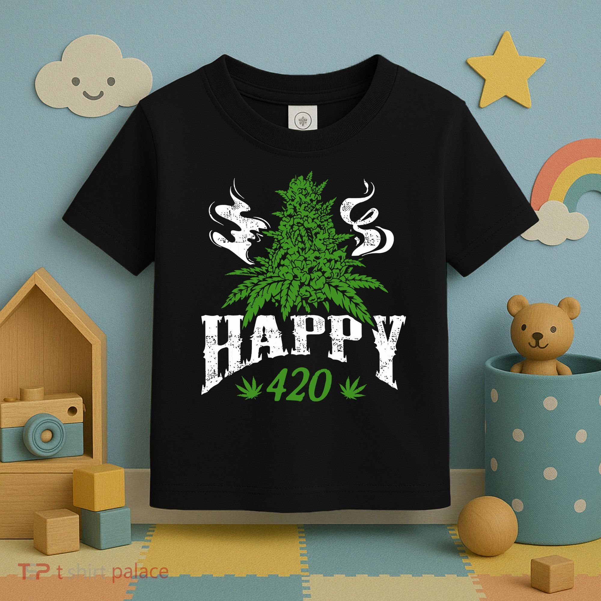 Happy 420 Marijuana Merch To Celebrate Weed Day On 420 Toddler T-Shirt