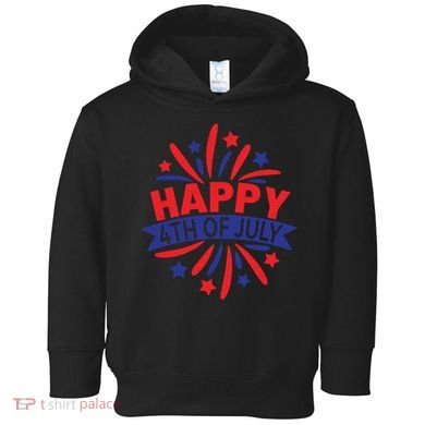 Happy 4th Of July America Celebration Toddler Hoodie