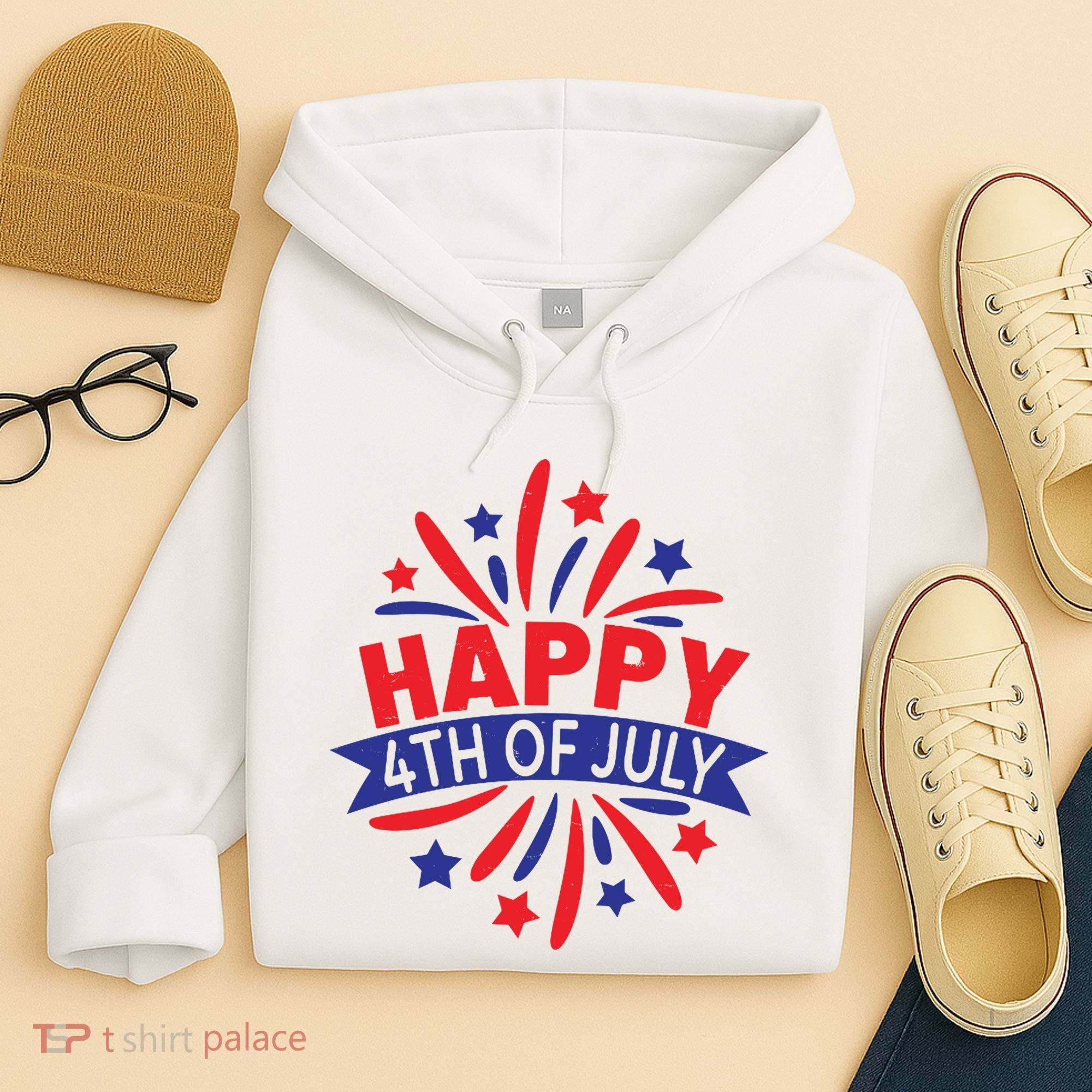 Happy 4th Of July America Celebration Hoodie