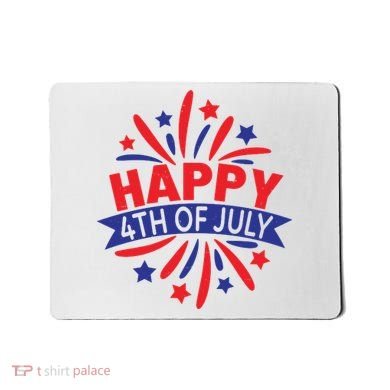 Happy 4th Of July America Celebration Mousepad