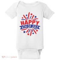 Happy 4th Of July America Celebration Baby Bodysuit thumb 0