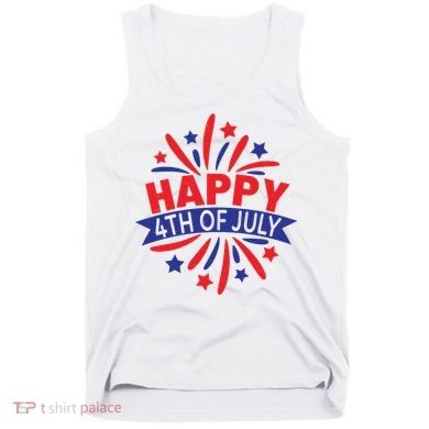 Happy 4th Of July America Celebration Tank Top