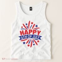 Happy 4th Of July America Celebration Tank Top thumb 2