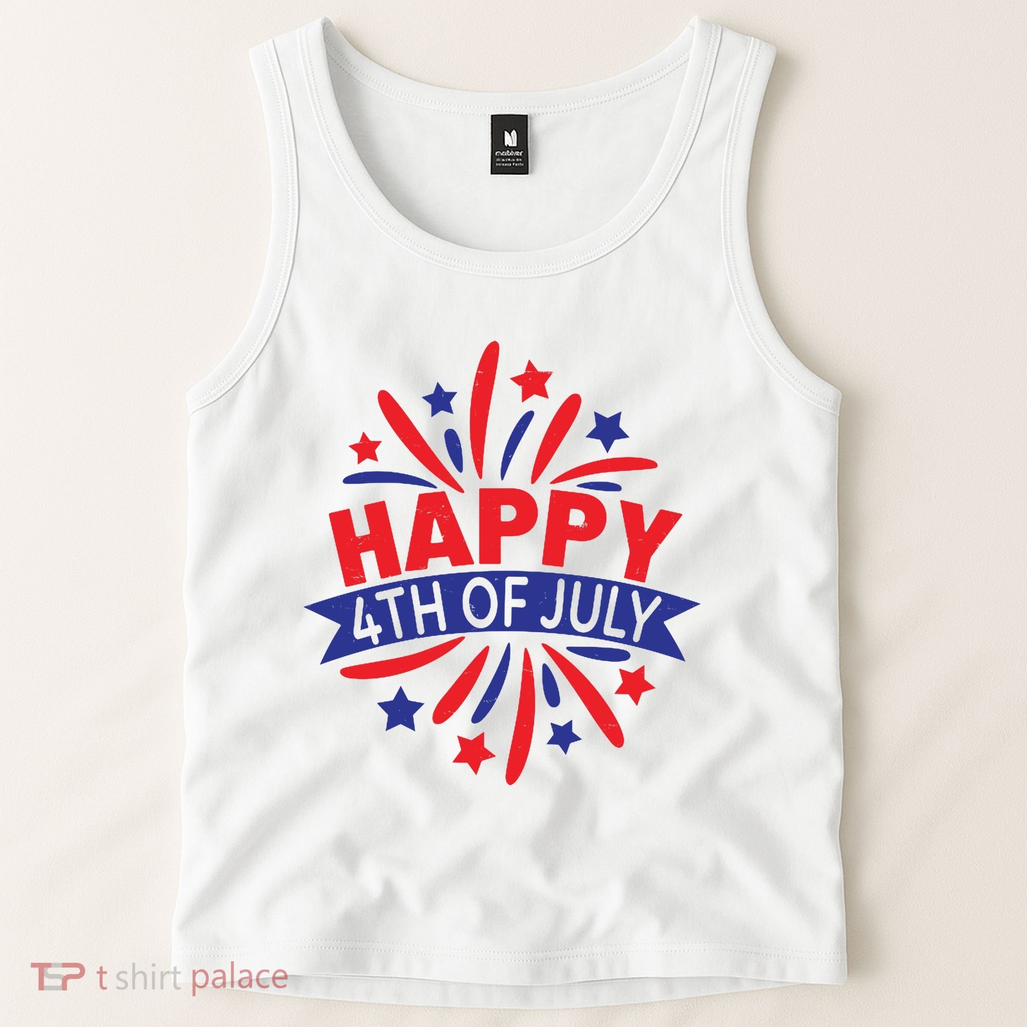 Happy 4th Of July America Celebration Tank Top